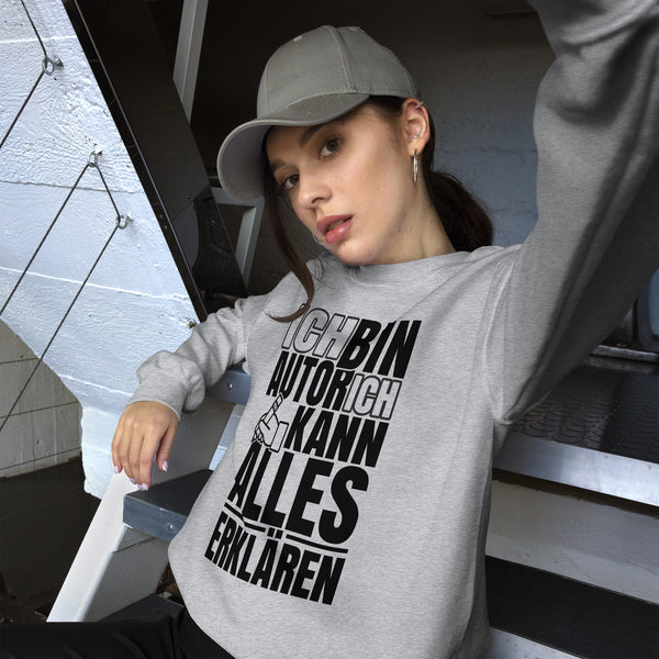 Sweatshirt - Ich kann alles erklären black ein Produkt von SCHIETKRAM
