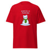 T-Shirt Classic - Weihnachts-Katze Schnee by Wanderkraehe ein Produkt von SCHIETKRAM