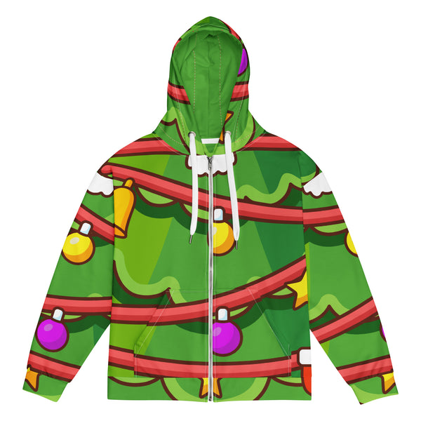 Zip-Hoodie Allover-Print - Weihnachten Tree three ein Produkt von SCHIETKRAM