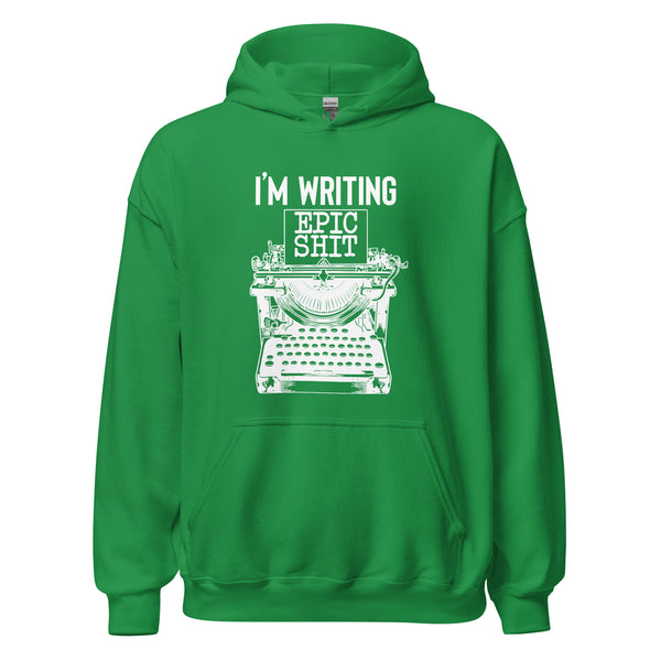 Hoodie Classic - I'm writing epic Shit white ein Produkt von SCHIETKRAM