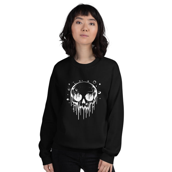 Sweatshirt - Melting Skull white ein Produkt von SCHIETKRAM