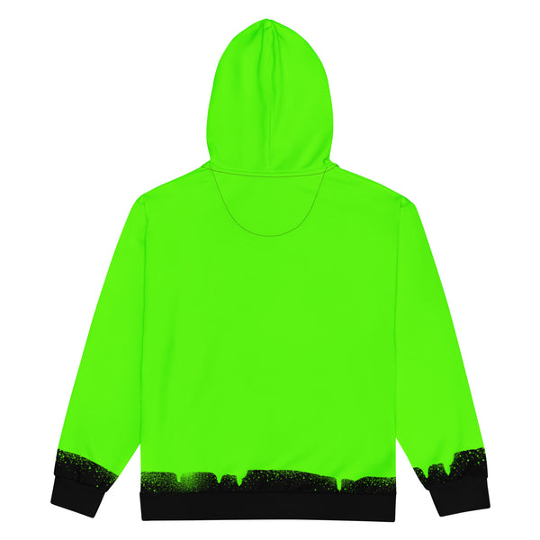 Zip-Hoodie Allover-Print - Green Message ein Produkt von SCHIETKRAM