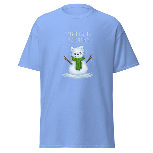 T-Shirt Classic - Weihnachts-Katze Schnee by Wanderkraehe ein Produkt von SCHIETKRAM