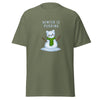 T-Shirt Classic - Weihnachts-Katze Schnee by Wanderkraehe ein Produkt von SCHIETKRAM