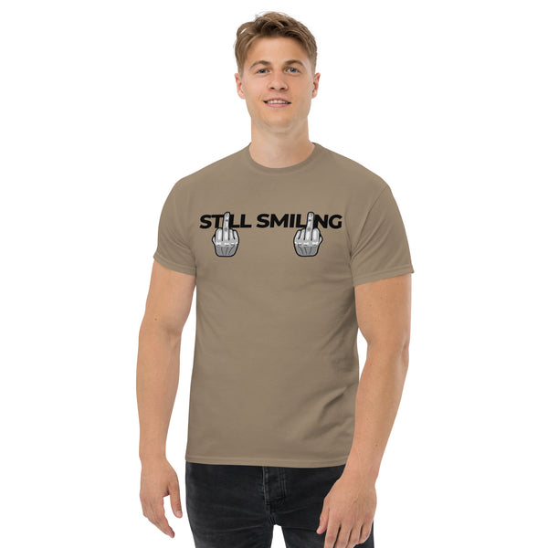 T-Shirt Classic - Still Smiling black ein Produkt von SCHIETKRAM