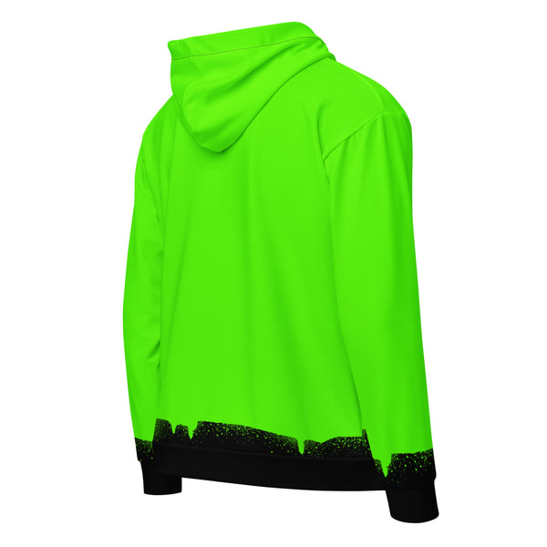 Zip-Hoodie Allover-Print - Green Message ein Produkt von SCHIETKRAM