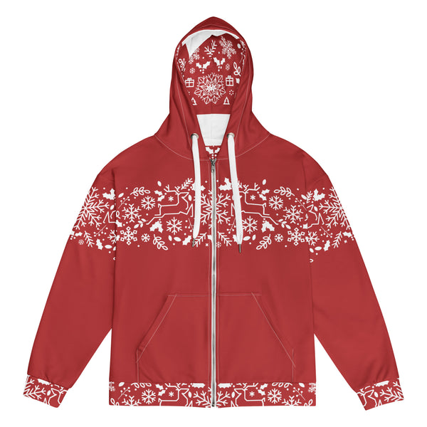 Zip-Hoodie Allover-Print - Weihnachten Tres Chic ein Produkt von SCHIETKRAM