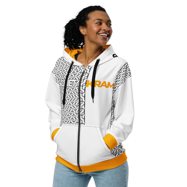 Zip-Hoodie Allover-Print - Hexa ein Produkt von SCHIETKRAM