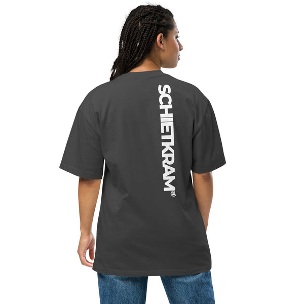 Oversized faded T-shirt - SCHTKRM white ein Produkt von SCHIETKRAM