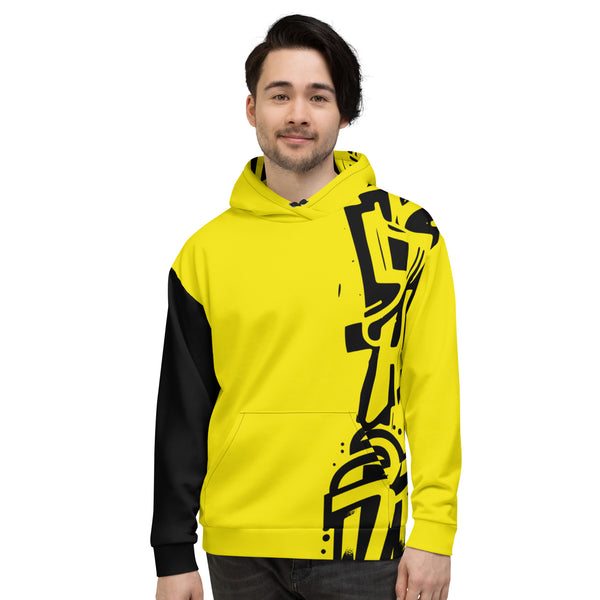 Allover Print Hoodie - Notes yellow ein Produkt von SCHIETKRAM