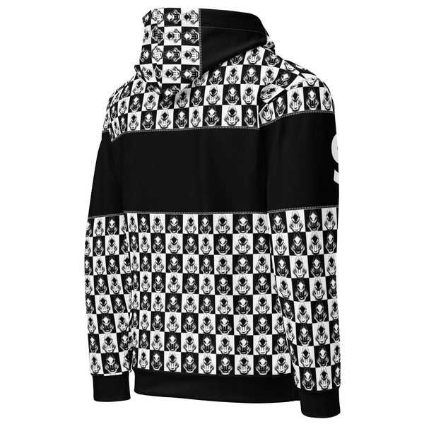 Allover Print Hoodie - Chess dark ein Produkt von SCHIETKRAM