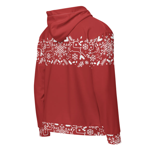 Zip-Hoodie Allover-Print - Weihnachten Tres Chic ein Produkt von SCHIETKRAM