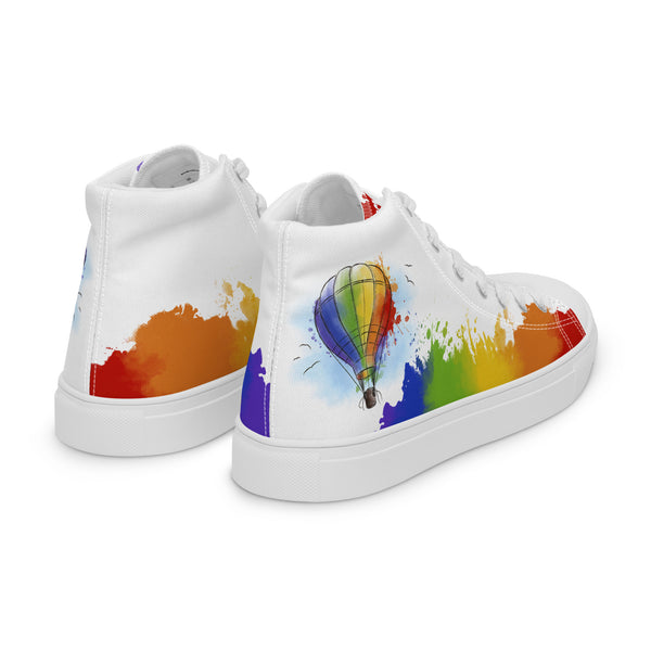 Canvas High-Top Sneaker - Prideballon white by Wanderkraehe ein Produkt von SCHIETKRAM