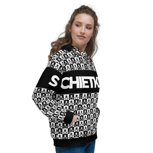 Allover Print Hoodie - Chess dark ein Produkt von SCHIETKRAM