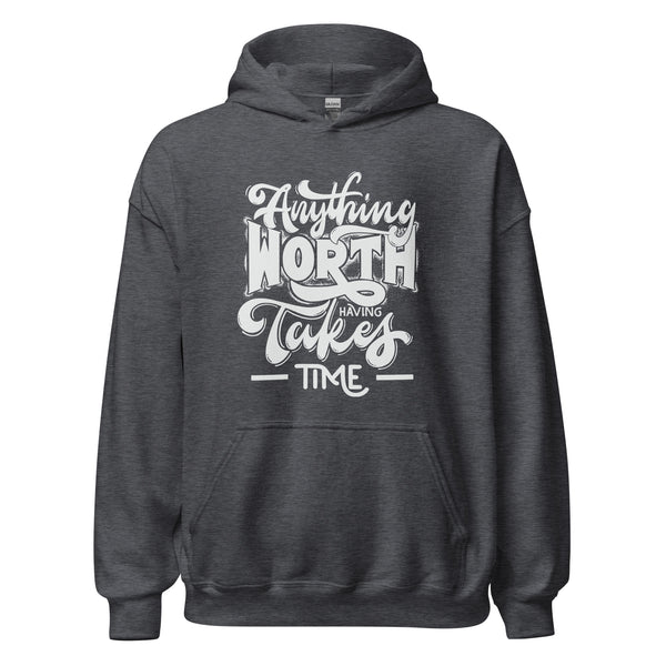 Hoodie Classic - Anything worth having white ein Produkt von SCHIETKRAM