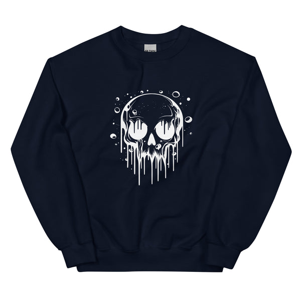 Sweatshirt - Melting Skull white ein Produkt von SCHIETKRAM