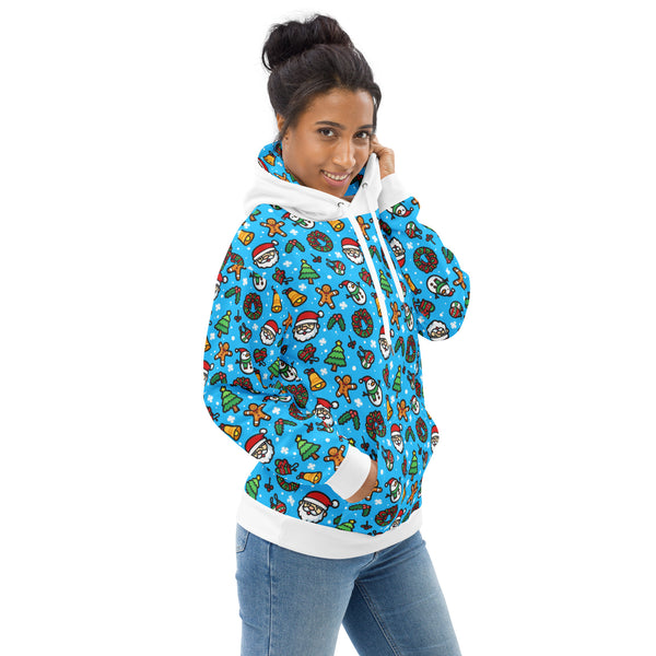 Allover Print Hoodie - Christmas Comic ein Produkt von SCHIETKRAM