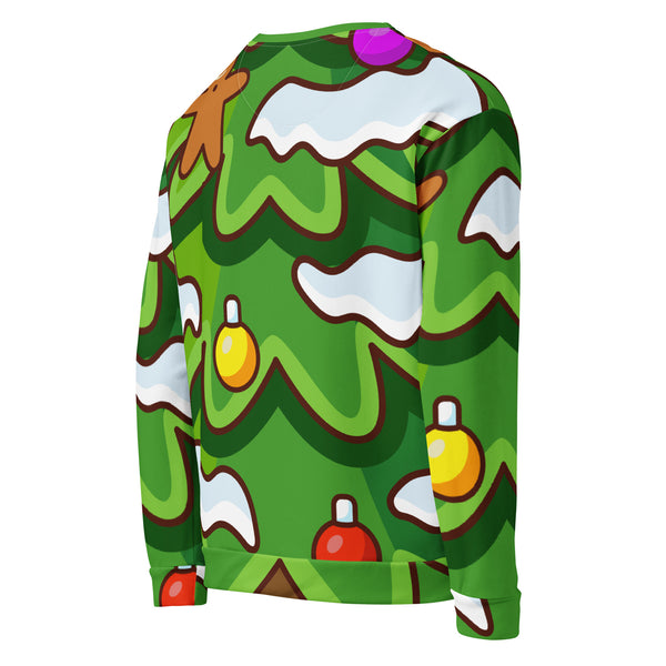 Allover Print Sweatshirt - Weihnachten Tree one ein Produkt von SCHIETKRAM
