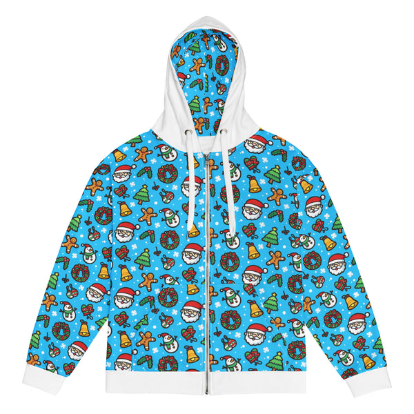 Zip-Hoodie Allover-Print - Christmas Comic ein Produkt von SCHIETKRAM