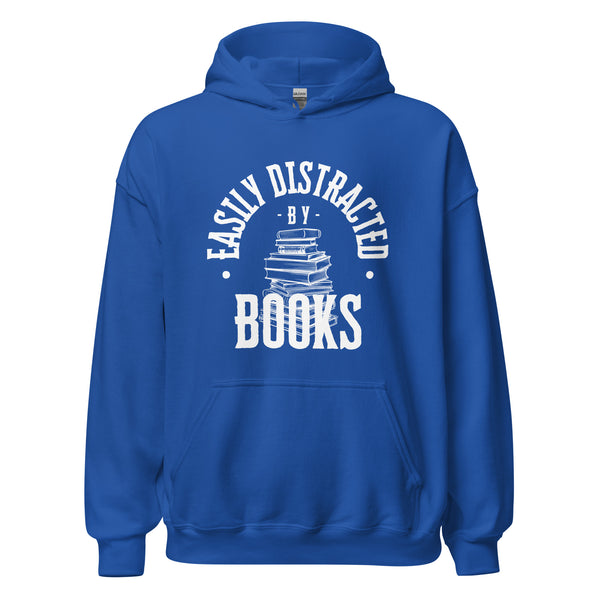 Hoodie Classic - Easily distracted by Books white ein Produkt von SCHIETKRAM