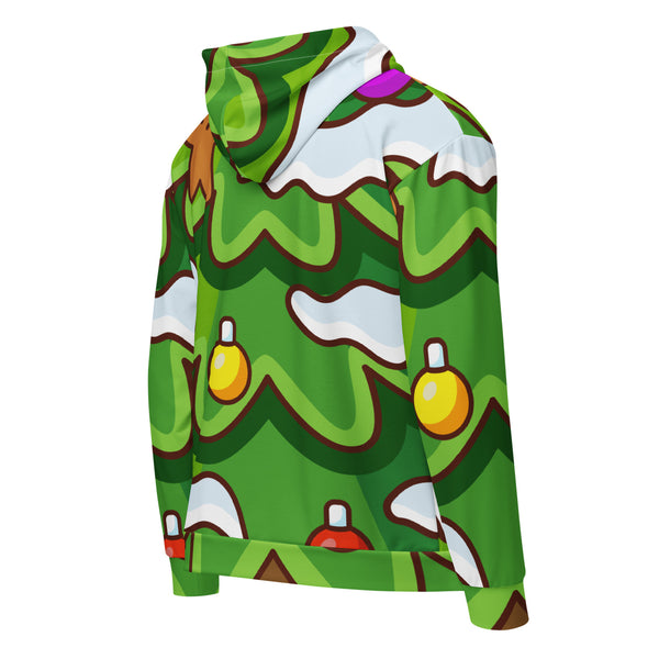 Zip-Hoodie Allover-Print - Weihnachten Tree one ein Produkt von SCHIETKRAM