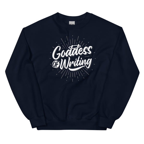 Sweatshirt - Goddess of Writing white ein Produkt von SCHIETKRAM