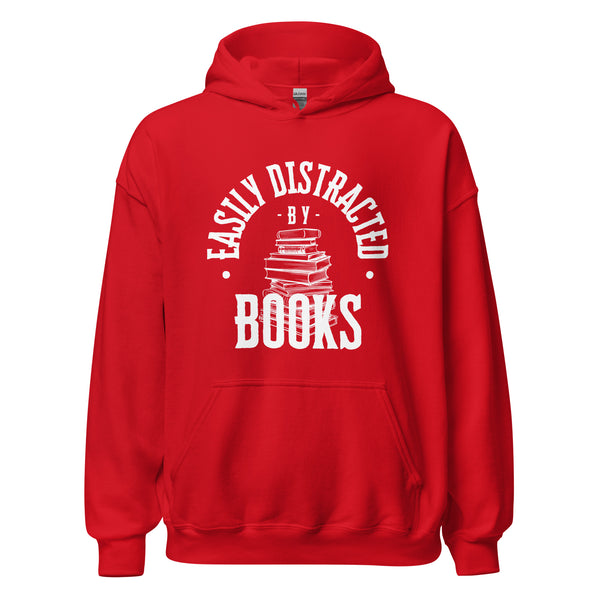 Hoodie Classic - Easily distracted by Books white ein Produkt von SCHIETKRAM