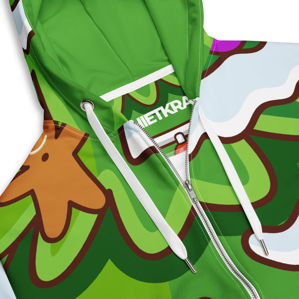 Zip-Hoodie Allover-Print - Weihnachten Tree one ein Produkt von SCHIETKRAM