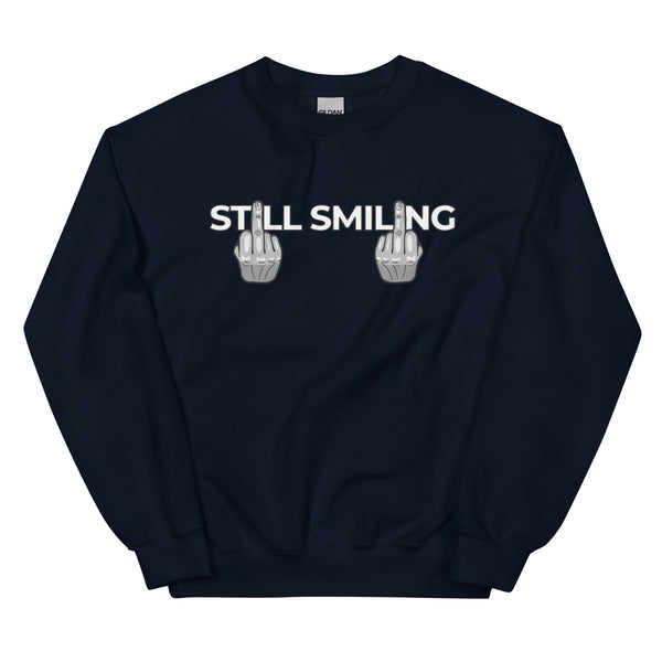 Sweatshirt - Still Smiling white ein Produkt von SCHIETKRAM