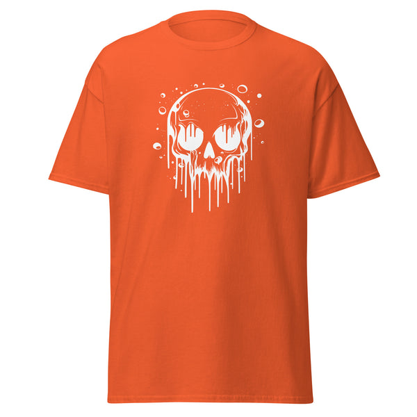 T-Shirt Classic - Melting Skull white ein Produkt von SCHIETKRAM