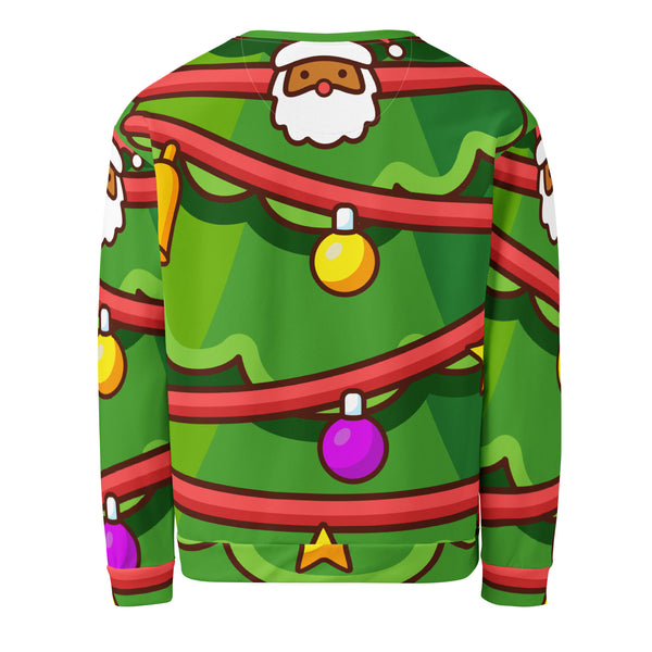 Allover Print Sweatshirt - Weihnachten Tree three ein Produkt von SCHIETKRAM
