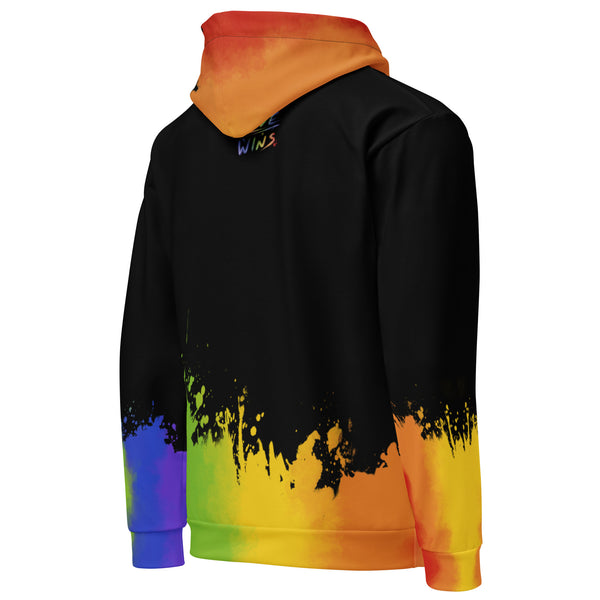 Allover Print Hoodie - Prideballon black by Wanderkraehe ein Produkt von SCHIETKRAM
