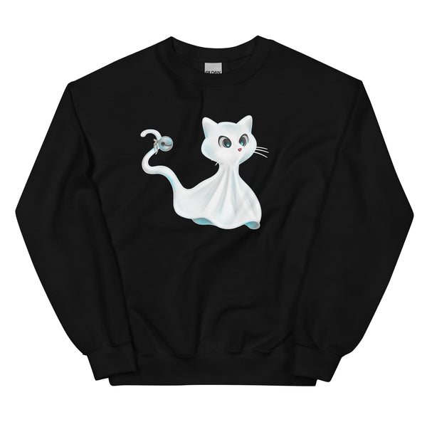 Sweatshirt - Ghost Cat by Wanderkraehe ein Produkt von SCHIETKRAM