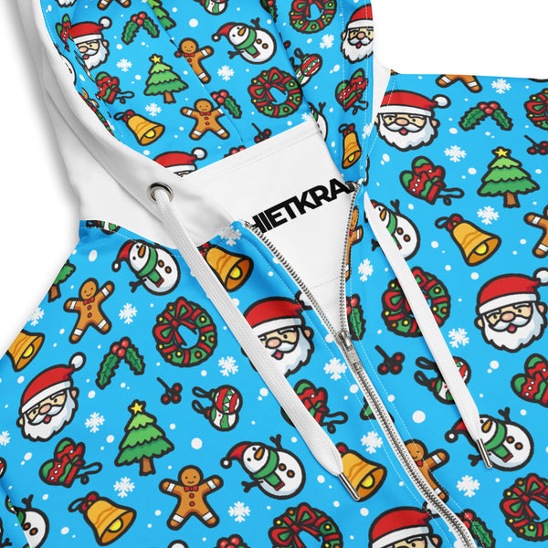 Zip-Hoodie Allover-Print - Christmas Comic ein Produkt von SCHIETKRAM