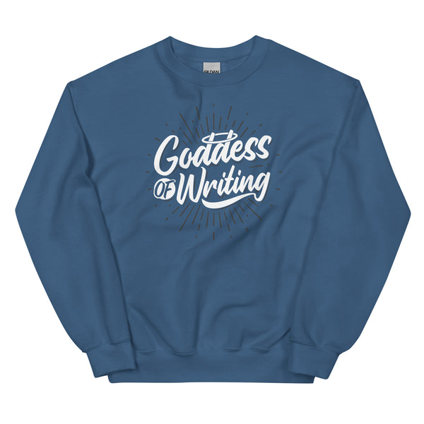 Sweatshirt - Goddess of Writing white ein Produkt von SCHIETKRAM