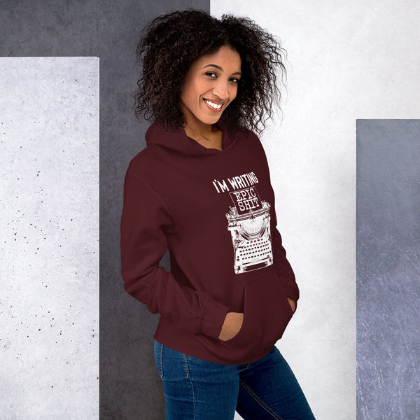 Hoodie Classic - I'm writing epic Shit white ein Produkt von SCHIETKRAM