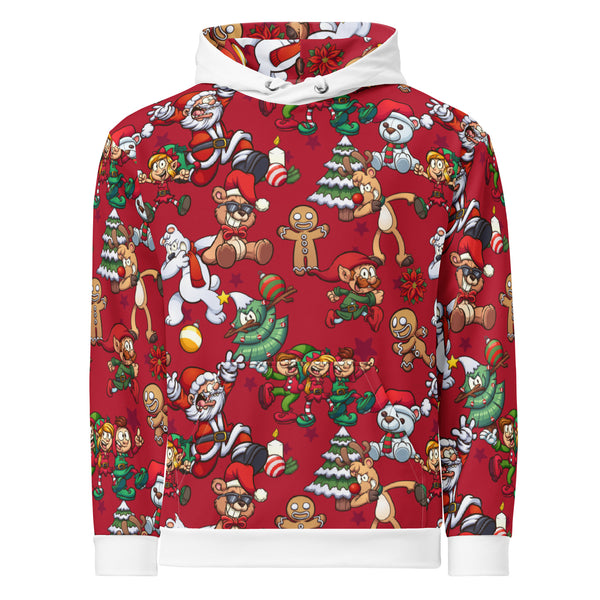 Allover Print Hoodie - Crazy Christmas ein Produkt von SCHIETKRAM