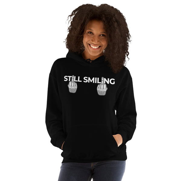 Hoodie Classic - Still Smiling white ein Produkt von SCHIETKRAM