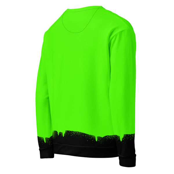 Allover Print Sweatshirt - Green Message ein Produkt von SCHIETKRAM