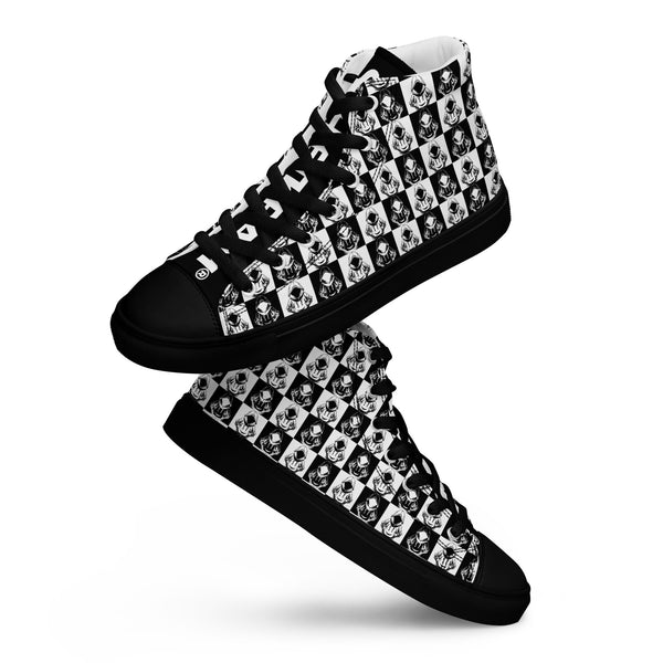 Canvas High-Top Sneaker - Chess dark ein Produkt von SCHIETKRAM