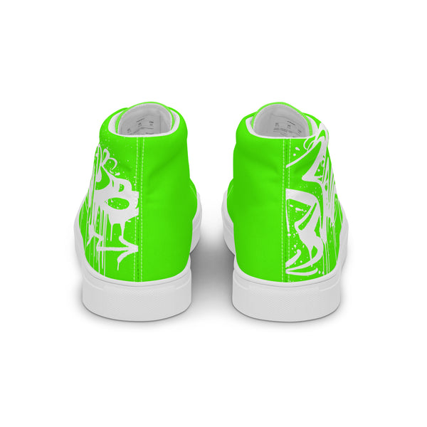 Canvas High-Top Sneaker - Green Message white ein Produkt von SCHIETKRAM