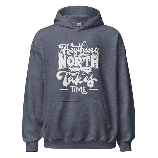 Hoodie Classic - Anything worth having white ein Produkt von SCHIETKRAM