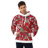 Allover Print Hoodie - Crazy Christmas ein Produkt von SCHIETKRAM