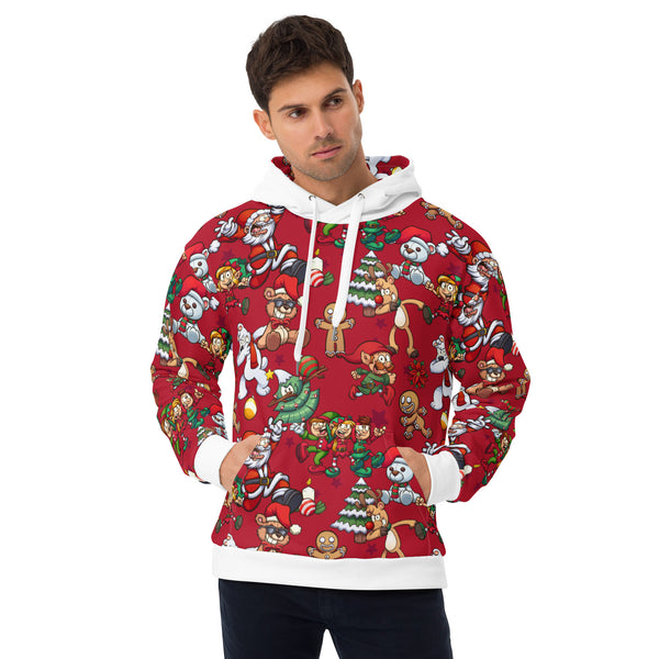 Allover Print Hoodie - Crazy Christmas ein Produkt von SCHIETKRAM