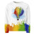 Allover Print Sweatshirt - Prideballon white by Wanderkraehe ein Produkt von SCHIETKRAM