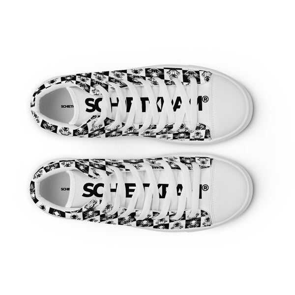 Canvas High-Top Sneaker - Chess bright ein Produkt von SCHIETKRAM