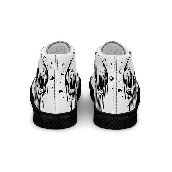 Canvas High-Top Sneaker - Melting Skull white ein Produkt von SCHIETKRAM