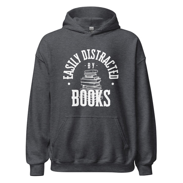 Hoodie Classic - Easily distracted by Books white ein Produkt von SCHIETKRAM
