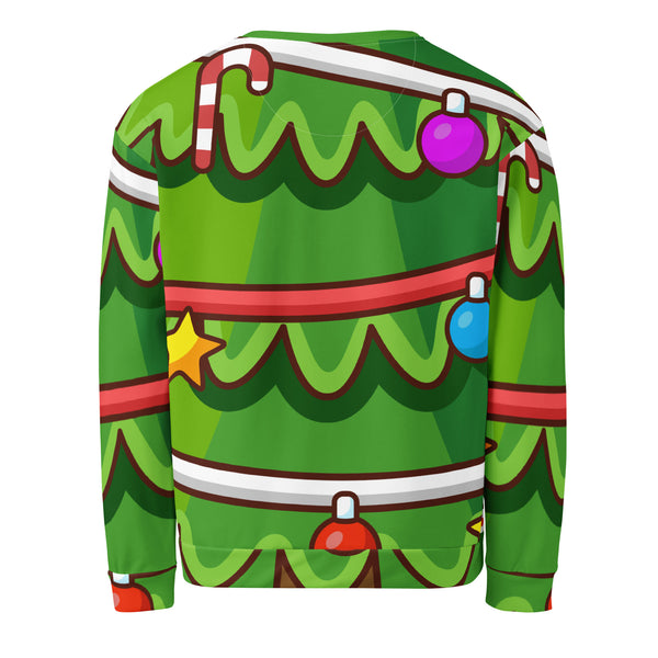 Allover Print Sweatshirt - Weihnachten Tree two ein Produkt von SCHIETKRAM