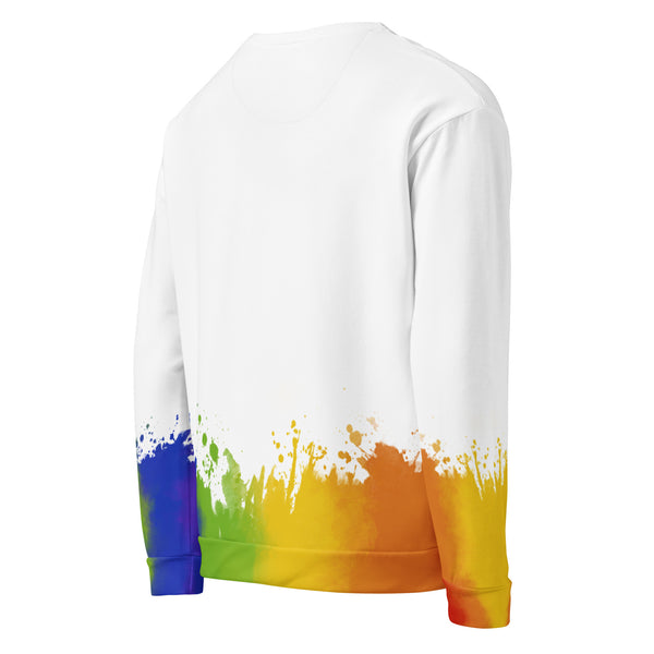 Allover Print Sweatshirt - Prideballon white by Wanderkraehe ein Produkt von SCHIETKRAM